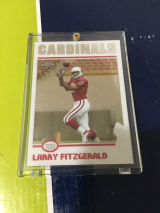Larry Fitzgerald 2004 Topps Chrome 215 Rookie Card Hof Rice Moss Wr Cardinals