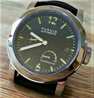 Parnis Marina Militare Automatic Power Reserve Mov.  St2530 44mm Sapphire
