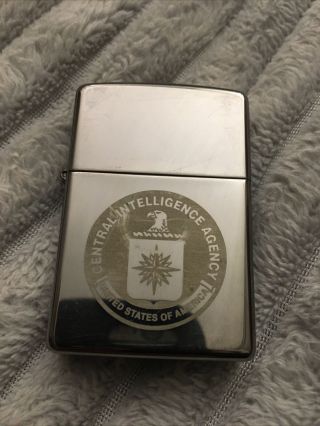Zippo Double Torch Lighter Cia Central Intelligence Agency Emblem