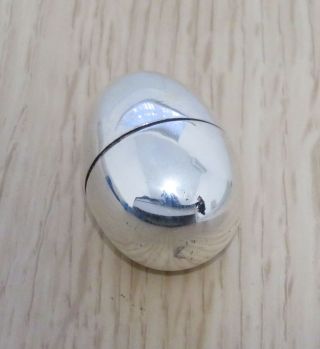 Georgian Antique Silver Novelty Egg Shaped Nutmeg Grater