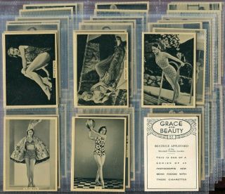 Tobacco Card Set,  Bat,  Grace And Beauty,  Photos,  Risque,  Pinups,  2nd Series,  1939
