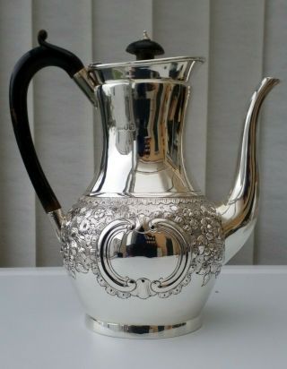 Victorian Sterling Silver Coffee Pot Charles Stewart Harris London 1898 20 T Oz