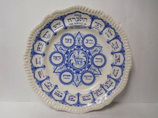 Vintage Copeland Spode England Blue & White Service Of Passover Plate Geary’s