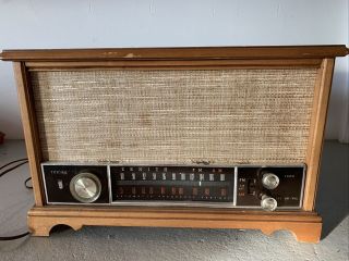 Vintage Zenith K731 Am/fm Wood Cabinet Tube Radio S - 58040