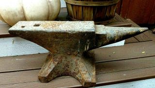 Antique German Forged Iron 100 pound Anvil 2