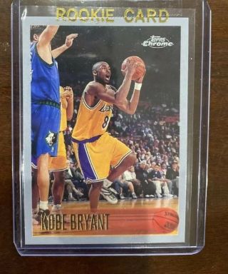 1996 - 97 Topps Chrome Nba Kobe Bryant Rookie Reprint Los Angeles Lakers Rc