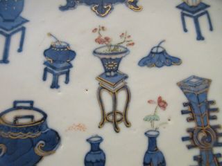 FINE Antique CHINESE Porcelain PLATE Early 19th Ct Precious Objects BLUE & WHITE 2