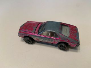 1969 Hot Wheels Redline Custom Amx Hot Pink Amc Vintage