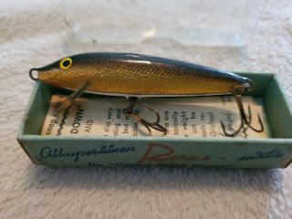 Vintage Rapala Floating 7g Gold Finnish Minnow Lure 2 - 3/4 "