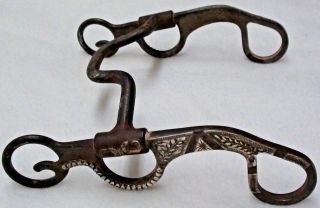 Antique Vintage Iron/silver Horse Bit Stamped Dc