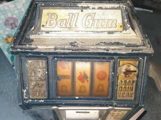 Antique 1 cent Pace Ball - Gum Jakpot Dandy Vendor Trade Stimulator Slot Machine 2