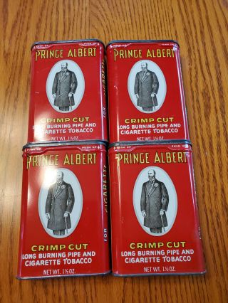 Set Of 4 Vintage Prince Albert Tobacco Tins