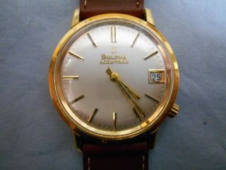Vintage 1968 M8 Bulova Accutron Tuning Fork Date Watch