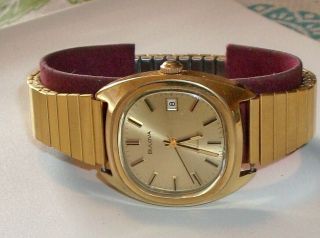 Vintage Bulova Automatic 17 Jewel 11 Aoacd Wrist Watch Circa 1975