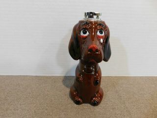 Vintage Sad Dog Ceramic Cigarette Lighter Japan