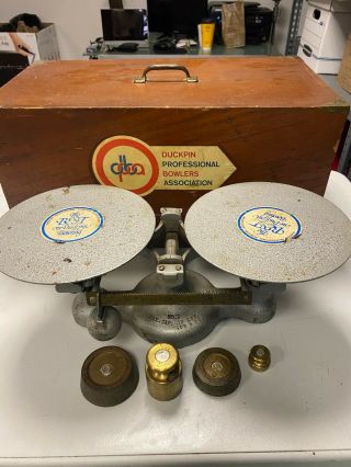 Vintage/antique Detecto Cast Iron Scale No.  2 Duckpin Professional Bowling