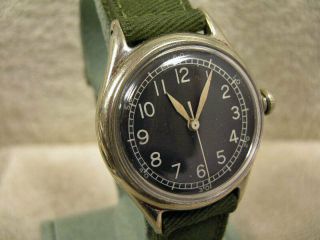 Vintage Bulova Ww2 Type A - Ii Military Watch With Ord.  