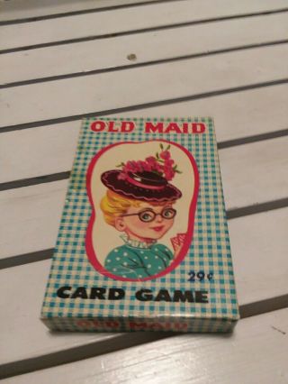 Vintage Old Maid Card Game Complete Set By E.  E.  Fairchild