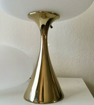 Vintage Mushroom Brass Lamp by Bill Curry for Laurel Lamp MCM modern Exc cond 3