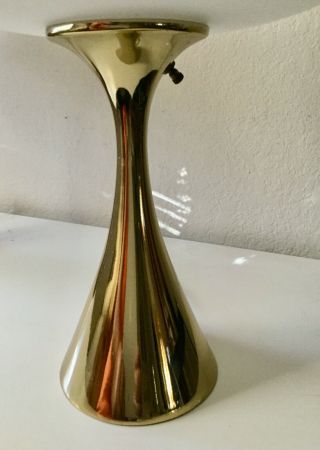 Vintage Mushroom Brass Lamp by Bill Curry for Laurel Lamp MCM modern Exc cond 4