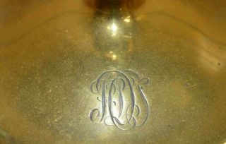 Antique American Tiffany Studios Bronze Dore Artichoke Trumpet Vase Base 4547 6