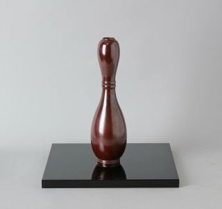 Japanese Shape Bronze Vase By A Well Known Master Ff93