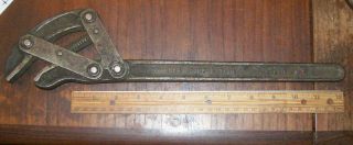 VINTAGE HOE CORPORATION 14 SPRING LOADED WRENCH POUGHKEEPSIE NY PAT FEB 1922 2