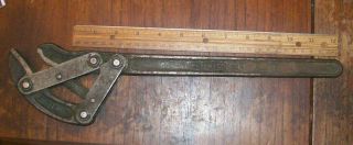 VINTAGE HOE CORPORATION 14 SPRING LOADED WRENCH POUGHKEEPSIE NY PAT FEB 1922 3