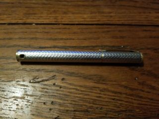 Vintage Colibri Clip Pen Lighter Pipe Cigar Cigarette Silver Gold Accents