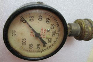 Marshalltown Mfg Co Iowa Vintage Water Pressure Test Gauge Plumbing 0 - 200 Psi