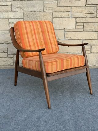 Mid Century Danish Modern Tell City Maple Lounge Chair