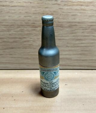 Vintage Kemco Cigarette Lighter Bottle shaped Budweiser Lager Beer 2