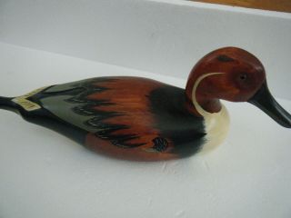 Vintage Pintail Gadwall Drake Wood Duck Decoy Glass Eyes