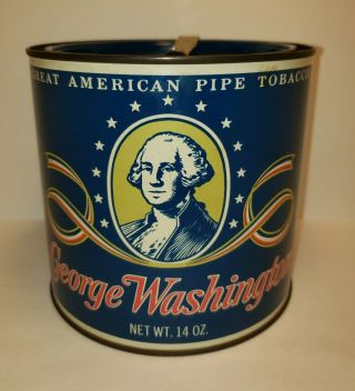 Vintage George Washington Great American Pipe Tobacco Tin