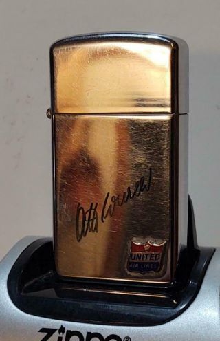 Aviation Industry 1968 Zippo Lighter - United Airline With An Employee Signature