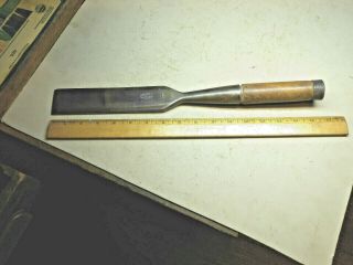 Vintage 1 - 3/4 " Ohio Tool Co.  Bevel Edge Socketed Mortise Chisel