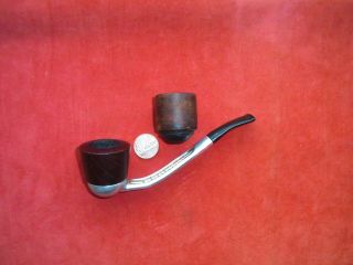 A Vintage Tobacco Smoking Pipe With 1 Spare Bowl 