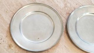 Set of Two Antique Vintage Sterling Silver Tiffany Co Butter Plates Solid 371 Gr 4