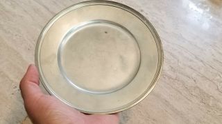 Set of Two Antique Vintage Sterling Silver Tiffany Co Butter Plates Solid 371 Gr 5