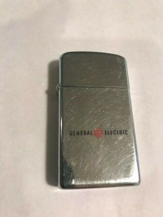 Vintage Zippo Slim Lighter (general Electric)