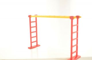Red And Yellow Ladders For Monkeys Vtg 1950s Marx Circus Playset Parts