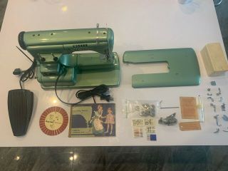 Husqvarna Viking Automatic 21 Sewing Machine,  Pedal,  Attachments,  Case,