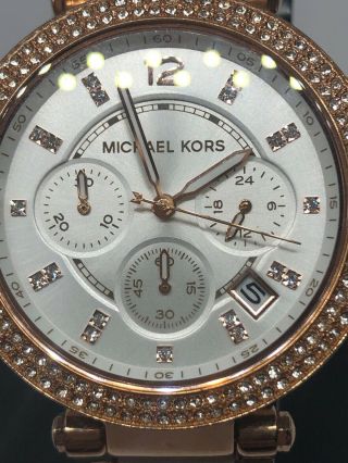Michael Kors MK5774 Women ' s Stainless Steel Analog White Dial Quartz Watch Rk288 2