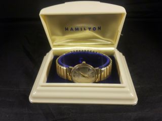 Hamilton 10k Gold Filled Thin O Matic Mens Watch