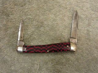 Vintage Crucible Knife Co.  28 Two Blade Pocket Knife U.  S.  A.