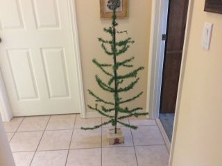Vintage Antique Goose Feather Christmas Tree 51” Tall