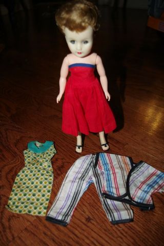 Vintage 1950s Miss Nancy Ann Doll W/ Tagged Dress/original Shoe Other Clothing