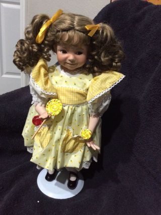 Dianna Effner Sunshine And Lollipops 1997 Pocelain Doll