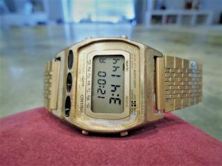 Vintage Rare Seiko Lc Alarm Chronograph A257 - 5009 Digital Watch Light Too