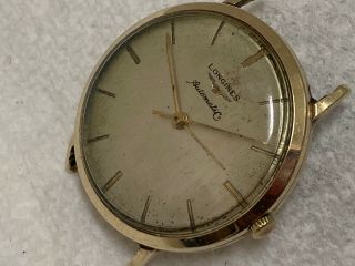 Old Wristwatch Longines Cal 19 As 17 Jewels Swiss Automatic 10 K Gold Filled
